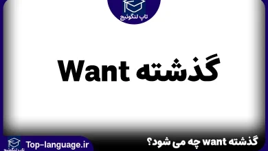 گذشته want چه می شود؟